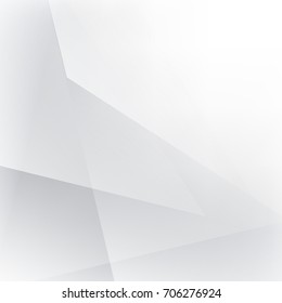 Abstract  geometric white and gray with space modern  design on Light  gray background, vector illustration