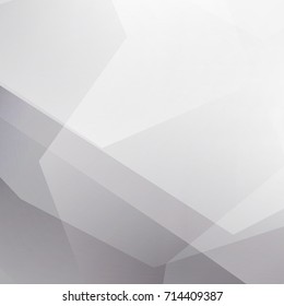 Abstract geometric white and gray with space modern design on Light gray silver background, vector illustration