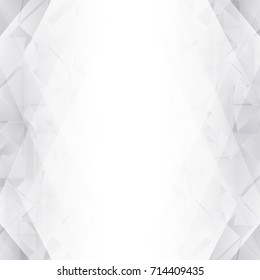 Abstract geometric white and gray with space modern design on Light gray silver background, vector illustration