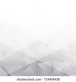 Abstract geometric white and gray with space modern design on Light gray silver background, vector illustration