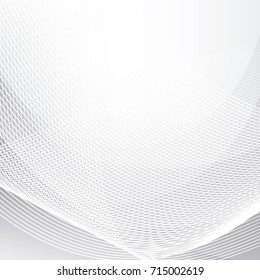 Abstract geometric white and gray with space modern design on Light gray silver background, vector illustration