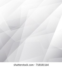 Abstract geometric white and gray with space modern design on Light gray silver background, vector illustration