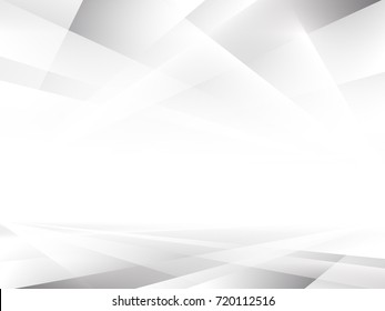 Blanco y gris abstracto con un diseño moderno y espacial sobre fondo plateado gris claro, ilustración vectorial