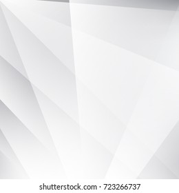 Abstract geometric white and gray with space modern design on Light gray silver background, vector illustration