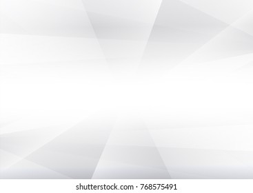 Abstract geometric white and gray with space modern design on Light gray silver background, vector illustration