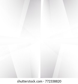 Abstract geometric white and gray with space modern design on Light gray silver background, vector illustration