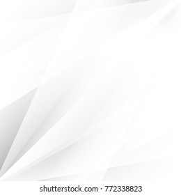Abstract geometric white and gray with space modern design on Light gray silver background, vector illustration