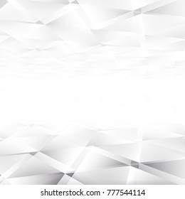 Abstract geometric white and gray with space modern design on Light gray silver background, vector illustration