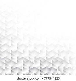 Abstract geometric white and gray with space modern design on Light gray silver background, vector illustration