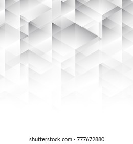 Abstract geometric white and gray with space modern design on Light gray silver background, vector illustration