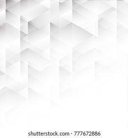 Abstract geometric white and gray with space modern design on Light gray silver background, vector illustration
