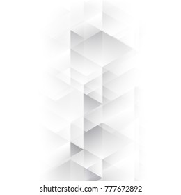Abstract geometric white and gray with space modern design on Light gray silver background, vector illustration