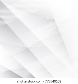 Abstract geometric white and gray with space modern design on Light gray silver background, vector illustration