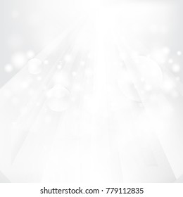 Abstract geometric white and gray with space modern design on Light gray silver background, vector illustration