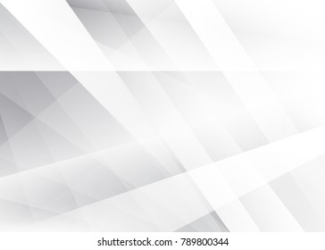 Abstract geometric white and gray with space modern design on Light gray silver background, vector illustration