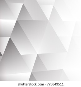 Abstract geometric white and gray with space modern design on Light gray silver background, vector illustration