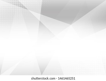 Abstract geometric white and grey color background. Technology modern design. Vector illustration.