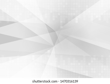 Abstract geometric white and grey color background. Technology modern design. Vector illustration.