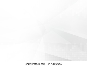 Abstract geometric white and grey color background. Technology modern design. Vector illustration.