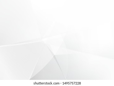 Abstract geometric white and grey color background. Technology modern design. Vector illustration.