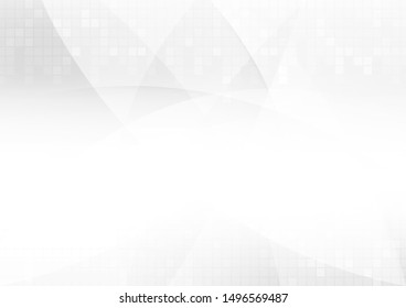 Abstract geometric white and grey color background. Technology modern design. Vector illustration.