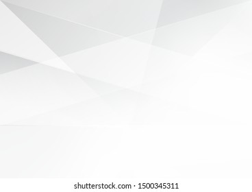 Abstract geometric white and grey color background. Technology modern design. Vector illustration.