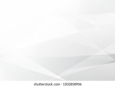 Abstract geometric white and grey color background. Technology modern design. Vector illustration.