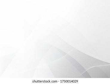 Abstract geometric white and grey color background. Technology modern design. Vector illustration.