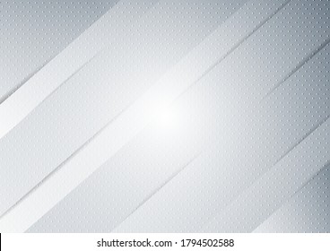Abstract geometric white and grey diagonal texture background. You can use for ad, poster, template, business presentation. Vector illustration