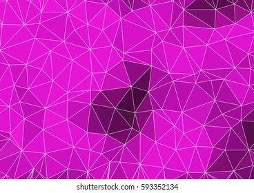 Abstract Geometric white lines backgrounds in purple tone. Polygonal vector design.