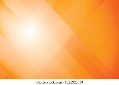 Abstract geometric white and orange color background. Vector, illustration.