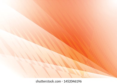 Abstract geometric white and orange color background. Vector, illustration.