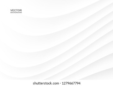 Abstract .Geometric white paper background ,light and shadow. Vector.