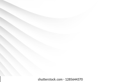 Abstract .Geometric white paper background ,light and shadow. Vector.