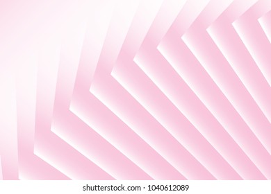 Abstract geometric white and pink color background. Vector, illustration.
