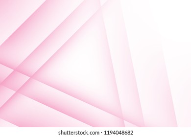 Abstract geometric white and pink color background. Vector, illustration.