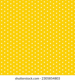 patrón de puntos de polka blanco geométrico abstracto con bg amarillo.