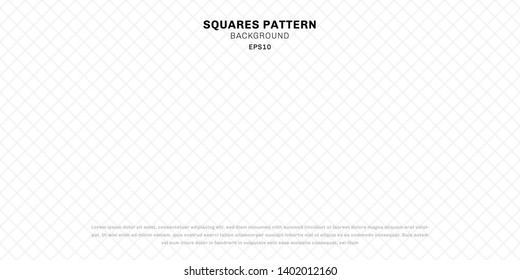 Abstract geometric white seamless squares pattern background and texture. Vector illustration