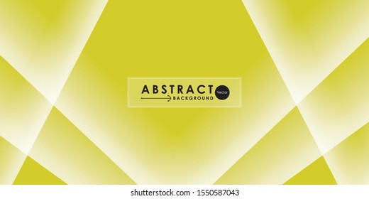Abstract geometric white and yellow color background. Vector, illustration.