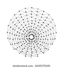 Estrutura geométrica abstrata de arames com nós interconectados formando uma forma paraboloide de diamante ideal para fundos de tecnologia científica, conceitos matemáticos isolados sobre fundo branco.