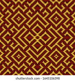 abstract geometric woven seamless pattern vector