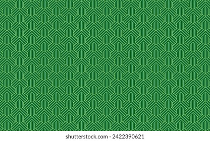 Abstract geometric Y illusion color graphic design print pattern