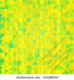Abstract geometric yellow  background for design