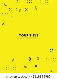 abstract geometric yellow background modern design Vector illustration