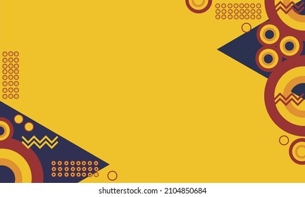 Abstract Geometric yellow background, Wallpaper, banner. Geometry shapes background.