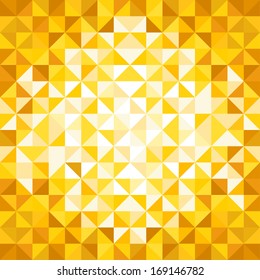 Abstract, geometric yellow backgrounds.