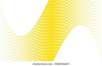 abstract geometric yellow big to small rectangle dot flag pattern.