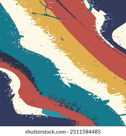 Abstract geometric yellow colorful paint grunge brush texture With halftone pattern for print, fabric, wallpapers, and clothes.