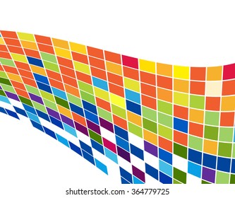 Abstract  geometric yellow cubes background for your design. Vector illustration.