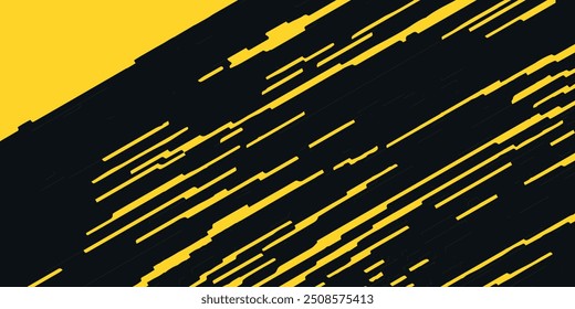 Textura Abstractas Geométrica Amarilla Del Grunge Del Marco Con El Diseño Del Patrón Del Halftone En Fondo Negro eps 10